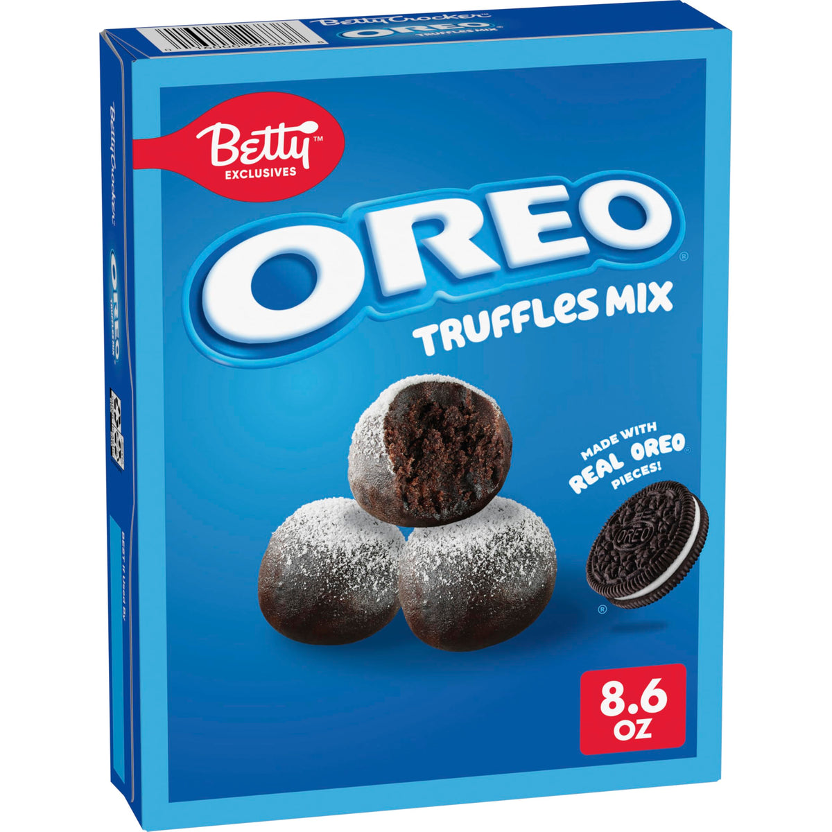 Betty Exclusives OREO Truffles Mix box for quick no-bake desserts.