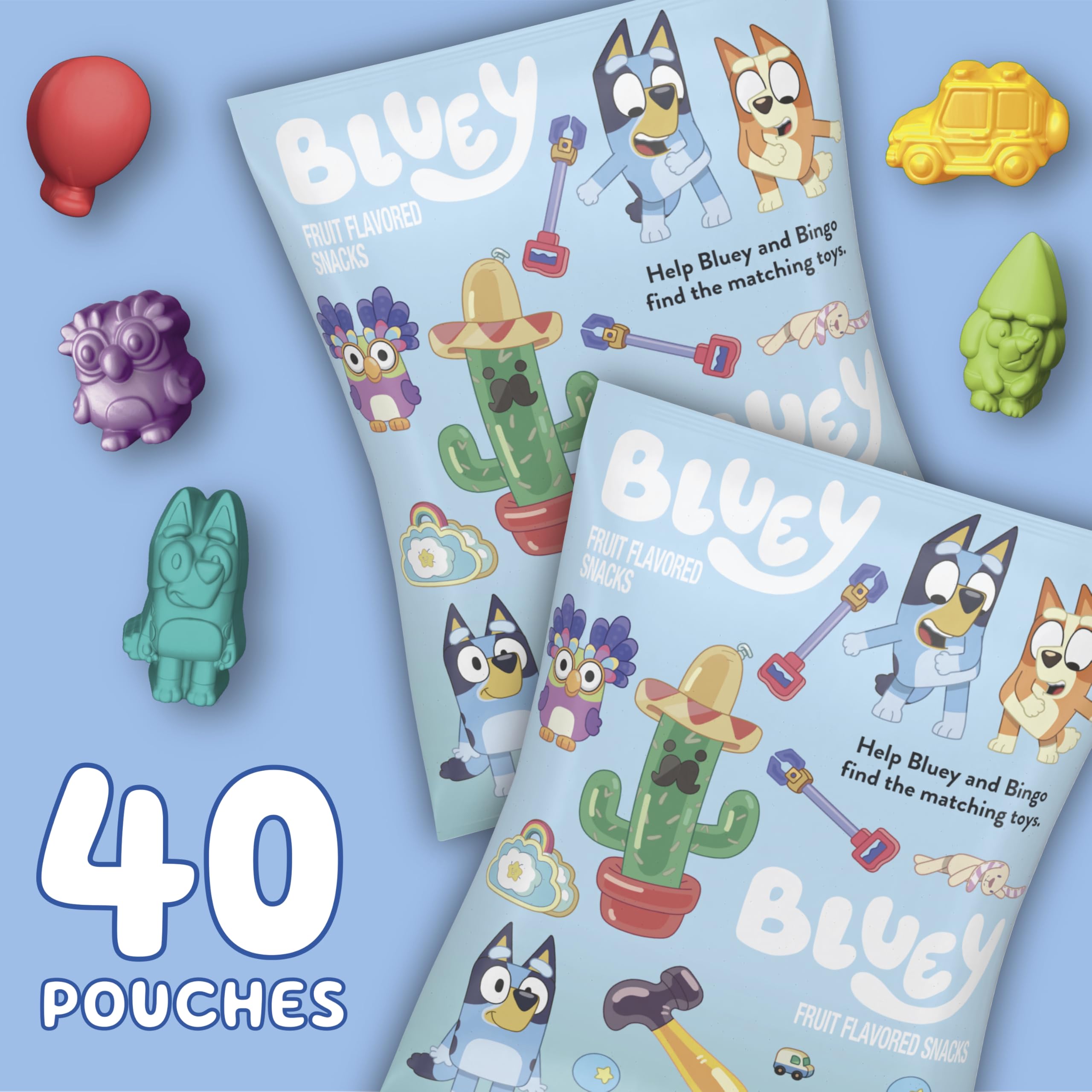 Betty Crocker kids lunchbox snack Bluey promotes easy grab-and-go snacking.