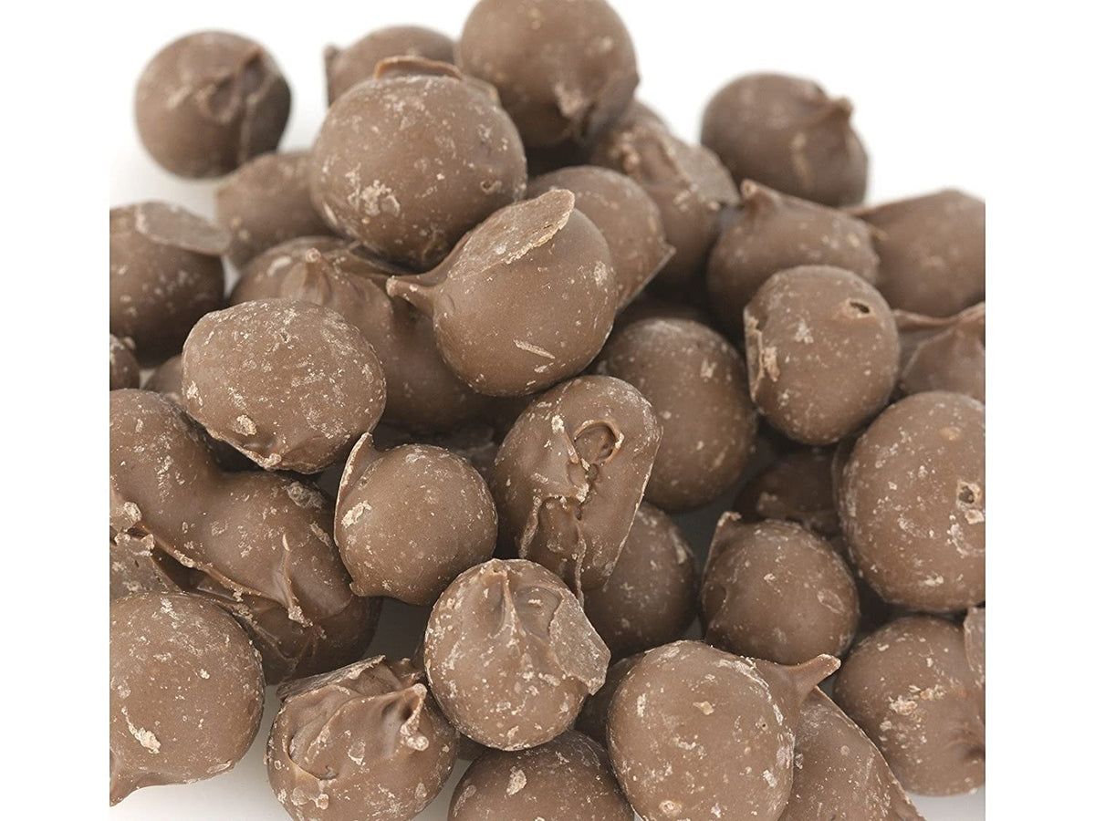 Beulah's Candyland double dipped peanuts on a tray, premium bulk snack for gatherings.