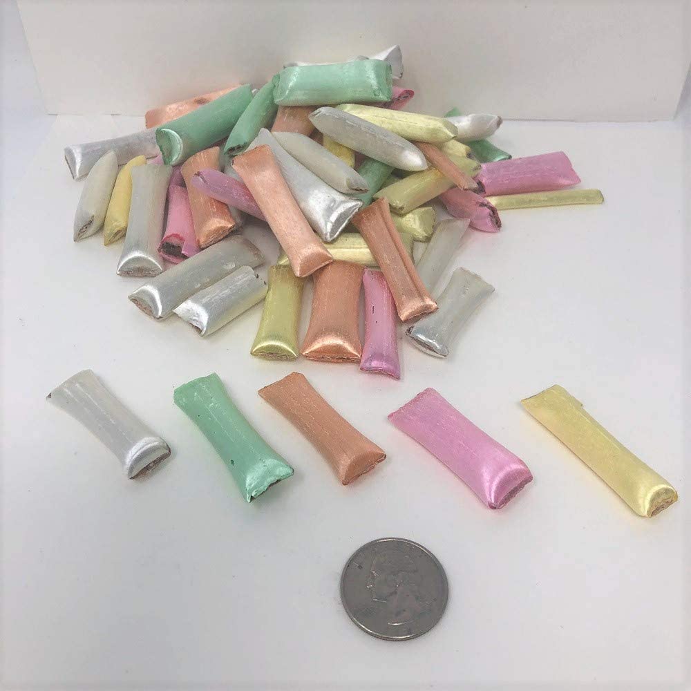 Beulah's Candyland pastel old-fashion chocolate straws in a 1 lb bag, ideal for gifting.