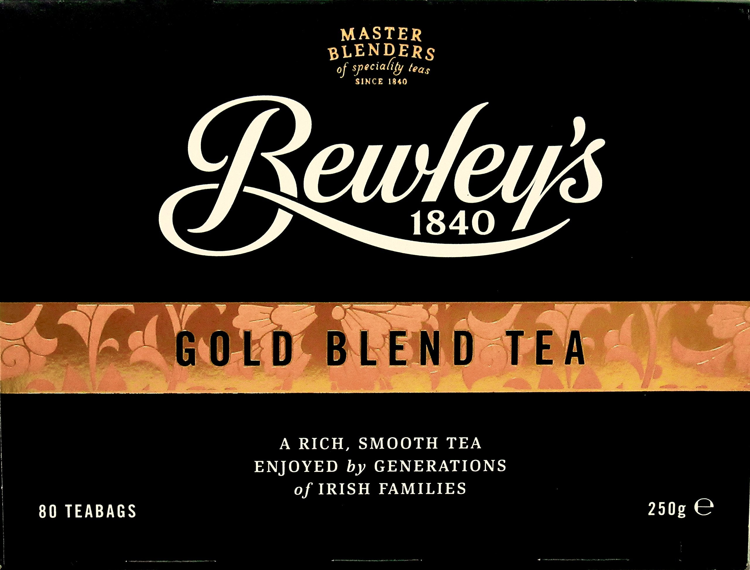 Steeping Bewley's Gold Blend tea in a cozy cup