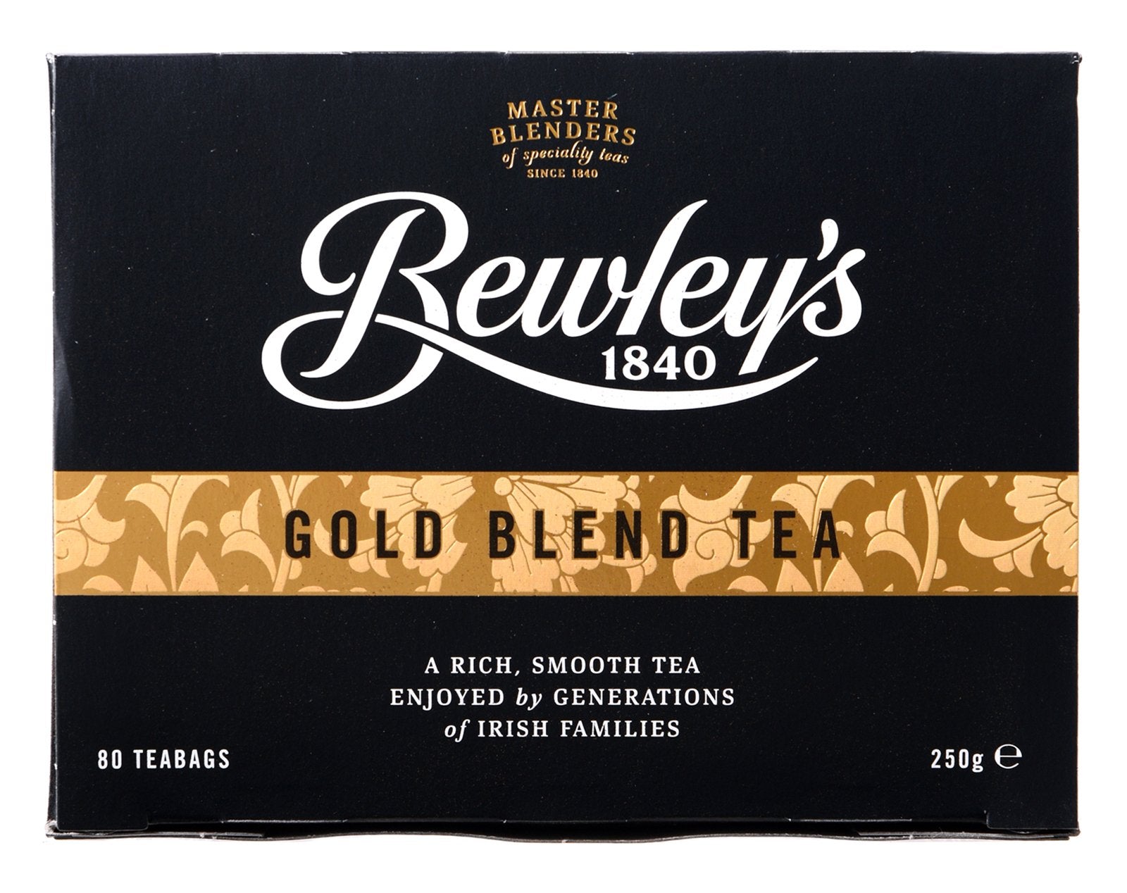 Bewley's Gold Blend tea bags pack for premium morning ritual