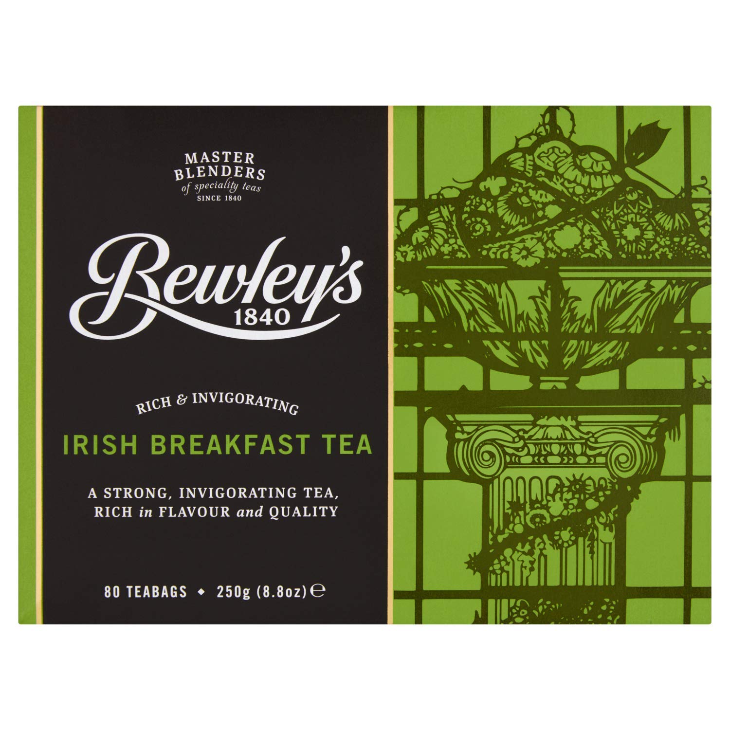 Bewley's Irish Breakfast Tea bags ready for a quick, comforting cup.