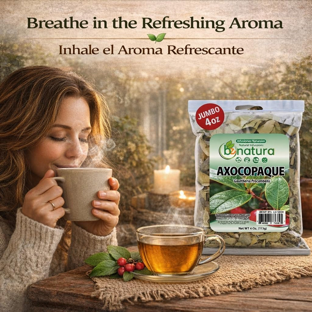 B-Experts Axocopaque tea in infusion cup showcases earthy, refreshing notes without caffeine