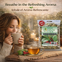 B-Experts Axocopaque tea in infusion cup showcases earthy, refreshing notes without caffeine