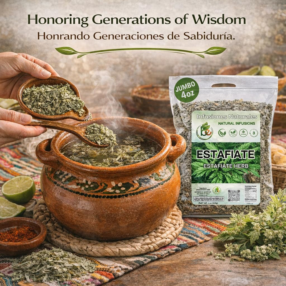 Hand-harvested Estafiate leaves reflecting artisanal quality