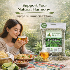 B-Experts Estafiate tea packaging highlights authentic loose-leaf freshness
