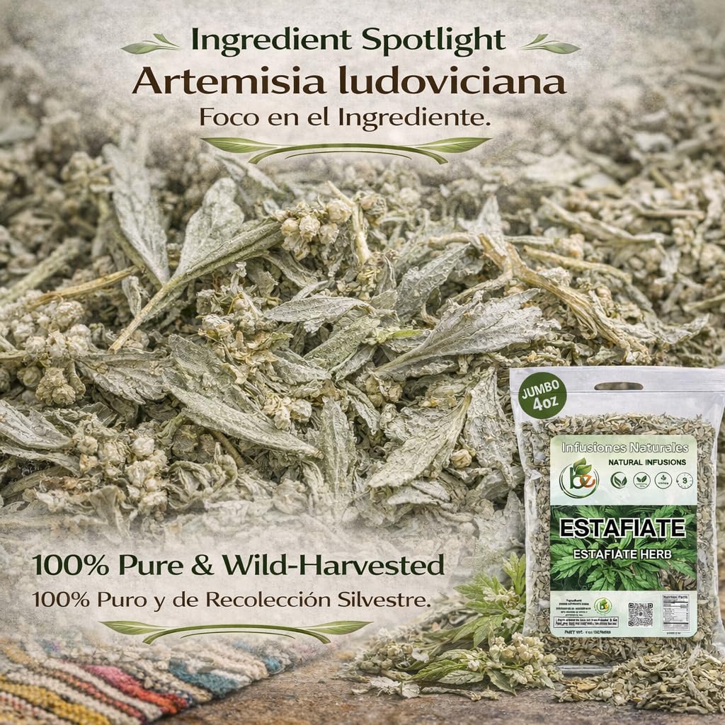 Estafiate tea is vegan and non-GMO, suitable for plant-based routines