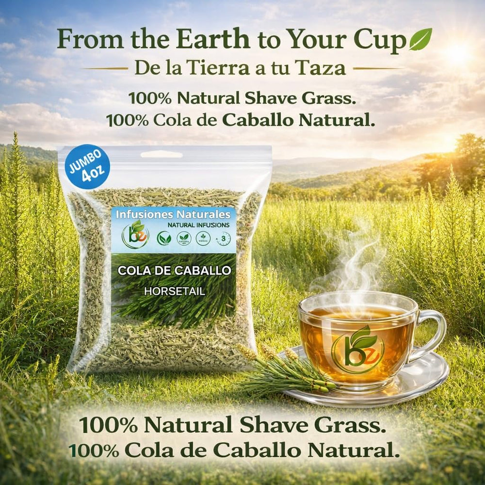 B-Experts Horsetail Tea packaging highlights farm-fresh, hand-selected quality in every batch.