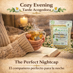 B-Experts caffeine-free night tea suitable for evenings.