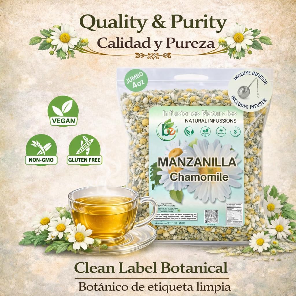 B-Experts chamomile aroma enhances calming tea moments.
