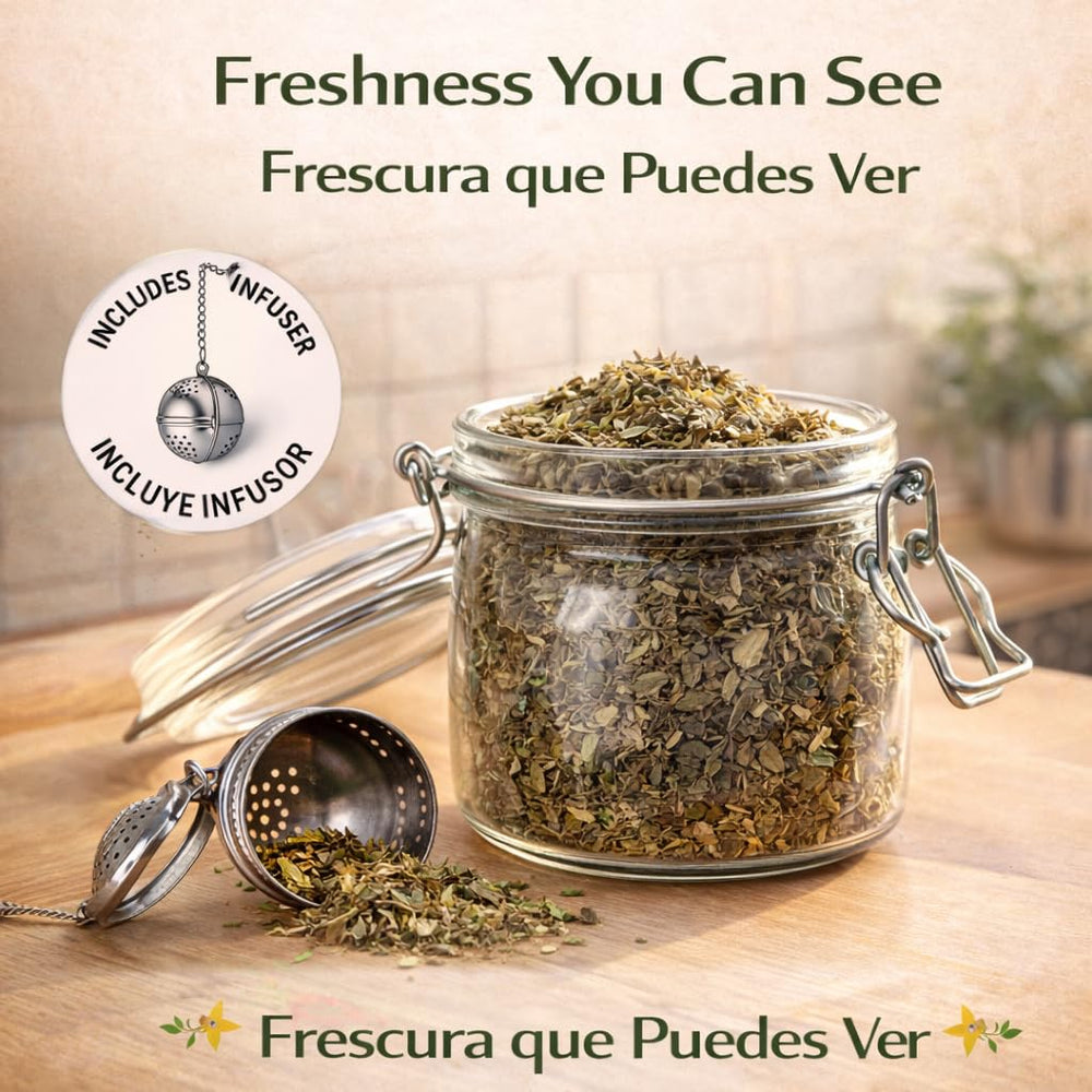 BEXPERTSUSA Stainless steel tea infuser shown, effortless brewing for mess-free loose-leaf tea.