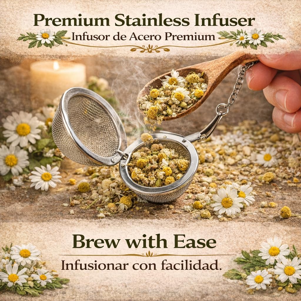 B-Experts vegan chamomile flowers for a pure cup.