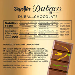 Beyoglu Dubaco bar highlights shredded knafeh kadayif texture in the filling