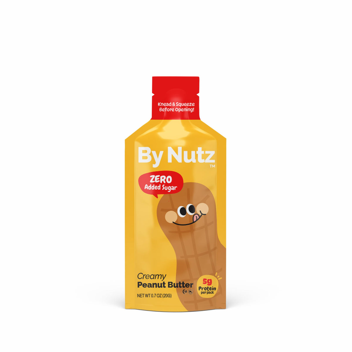 Beyond Nature By Nutz no-added-sugar peanut butter pack front for diabetes-friendly snacking.