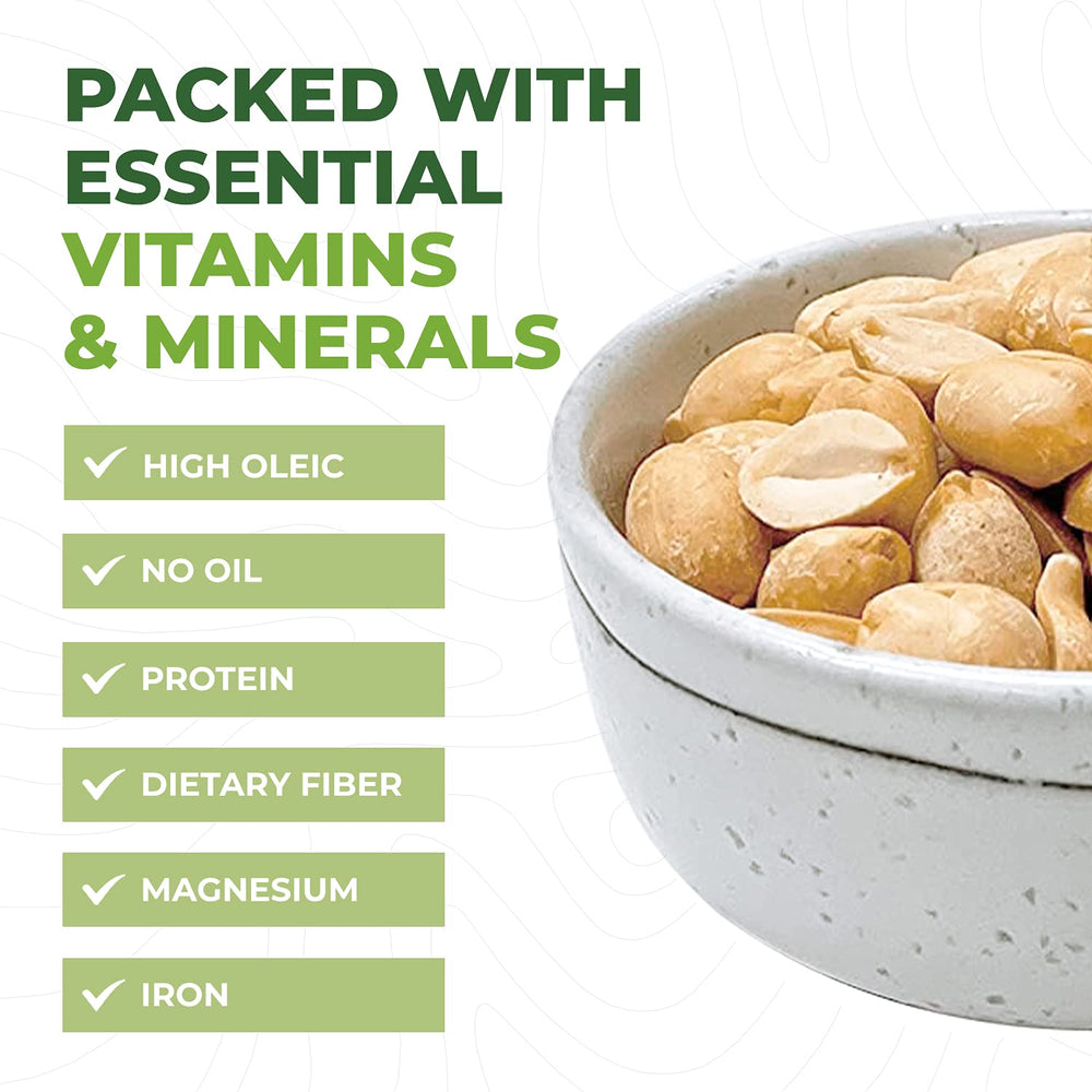 Beyond Nature unsalted peanuts open bag with ingredients visible