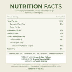 Beyond Nature vacuum-sealed walnuts showing freshness and no-salt flavor