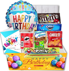 Beyond The Box birthday candy basket with balloon boosts celebration mood