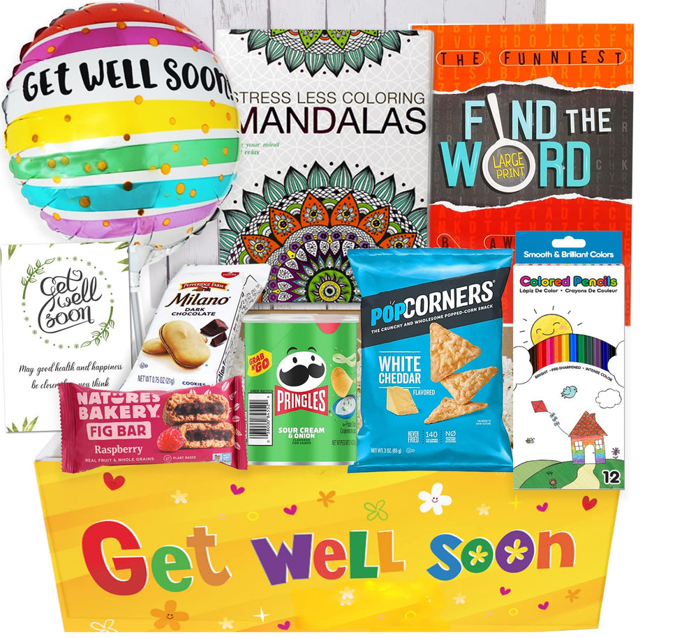 Beyond The Box get-well gift balloon brightens recovery moments for home or hospital.