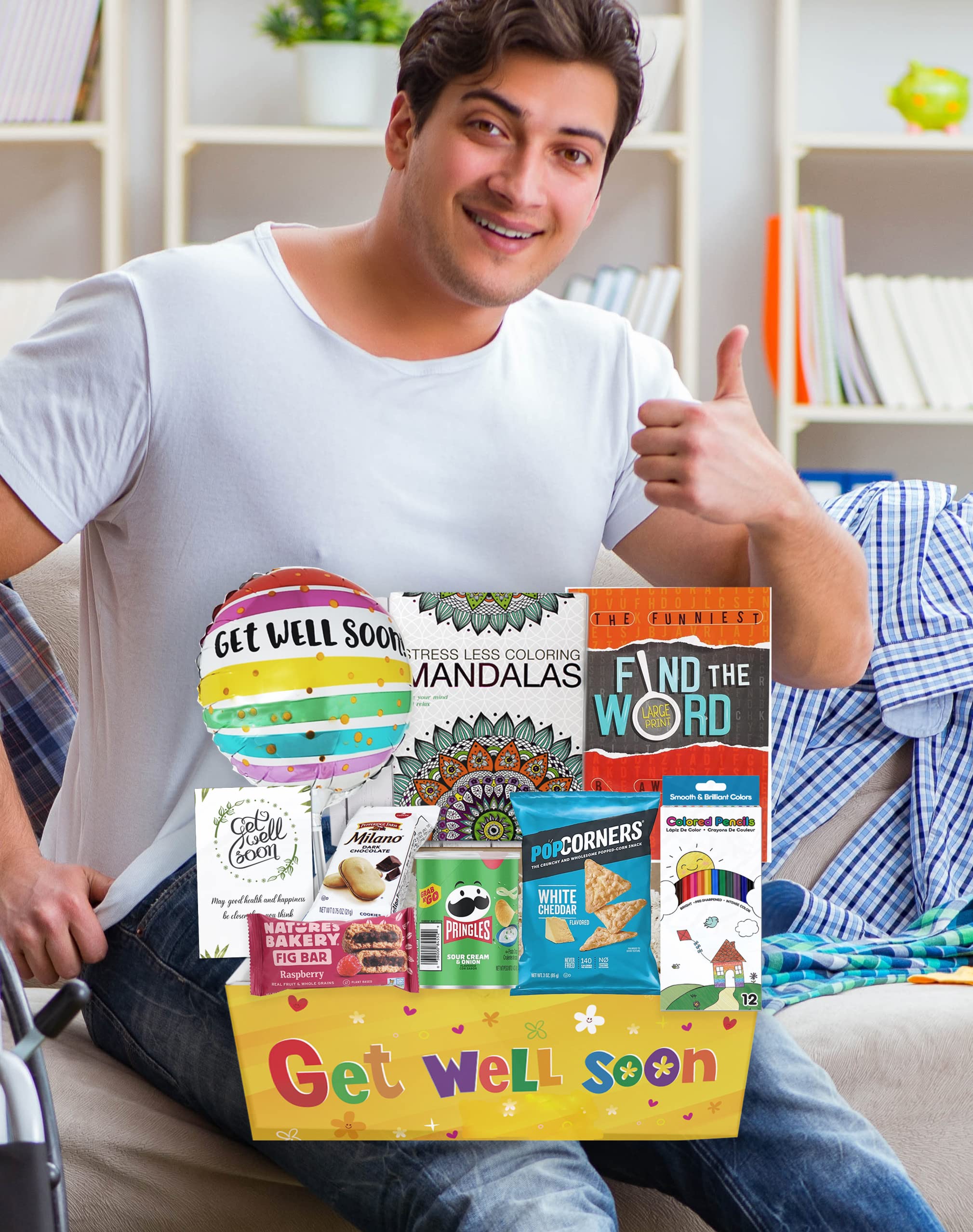 Beyond The Box get-well greeting card ideal for personal notes and well wishes.