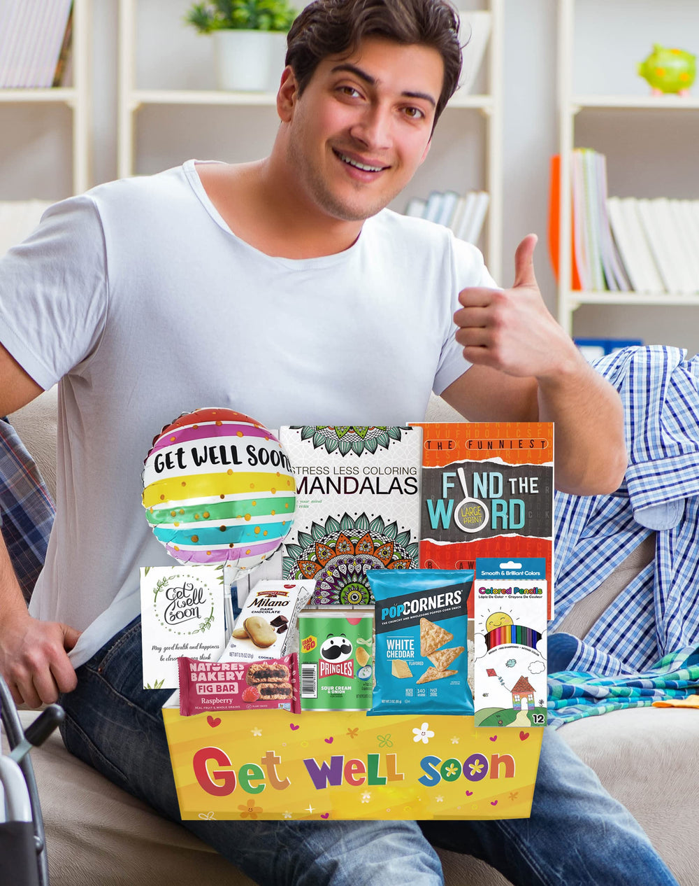 Beyond The Box get-well greeting card ideal for personal notes and well wishes.