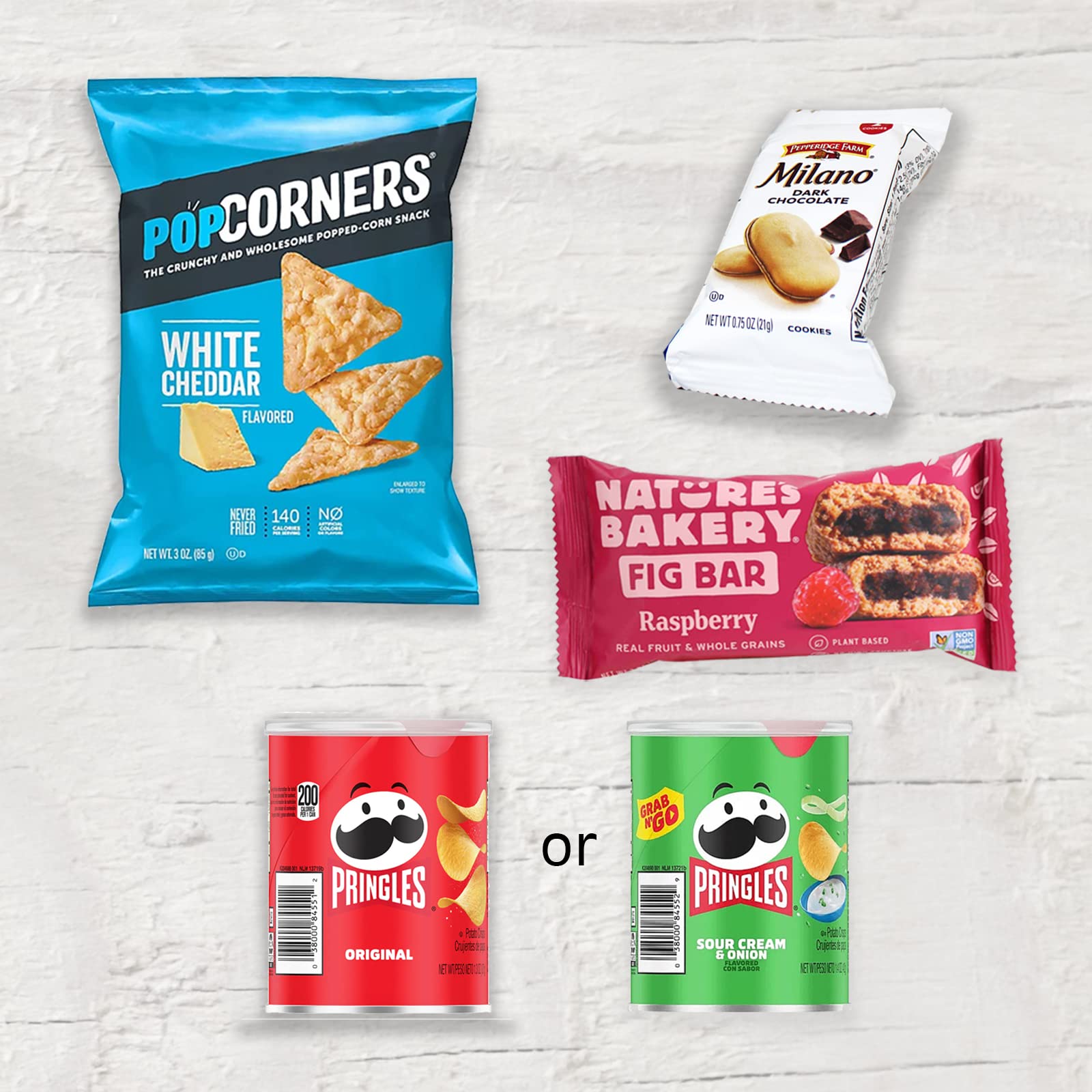 Beyond The Box get-well snacks featuring popcorn and Pringles to delight and comfort.