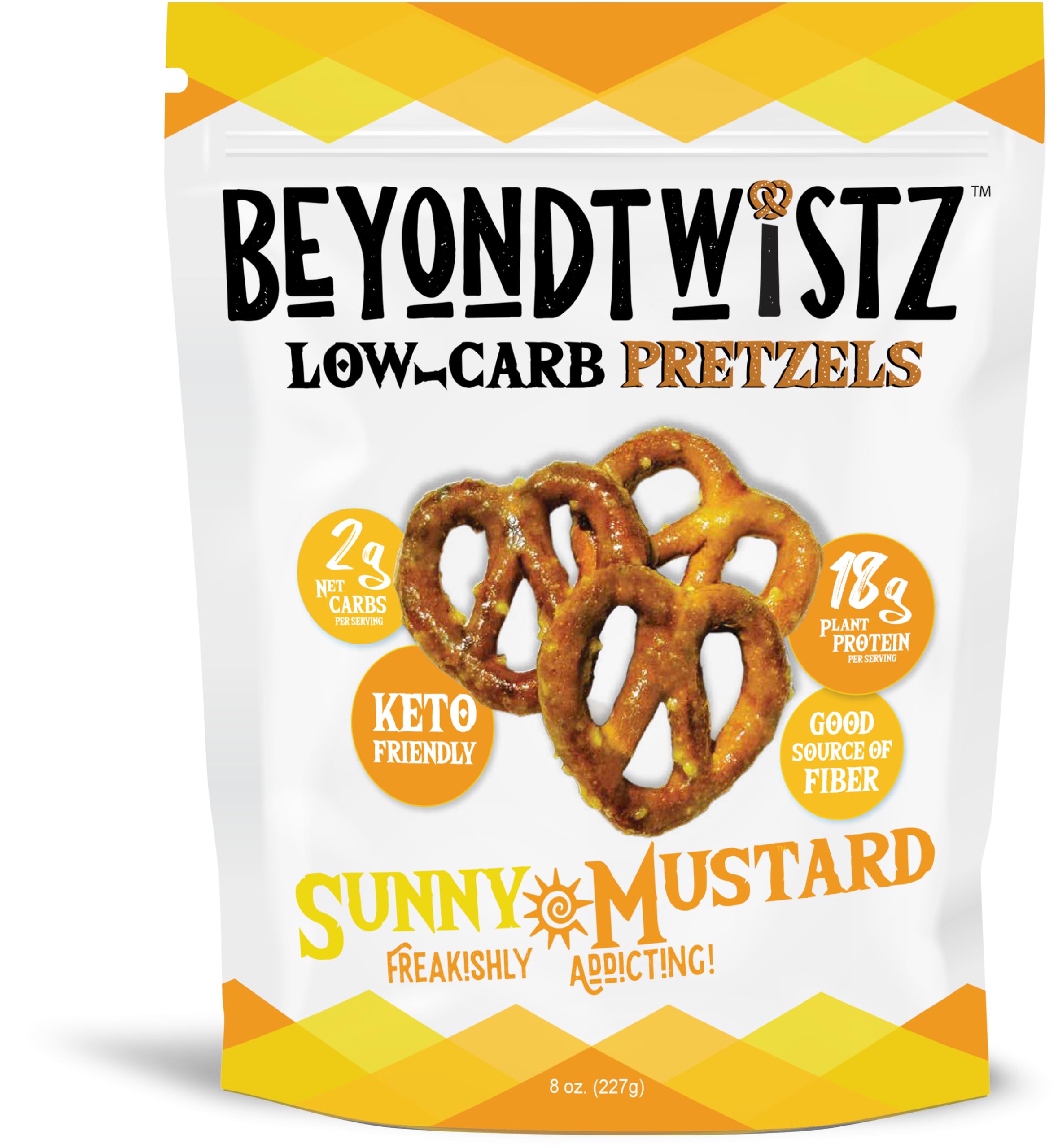 Keto-friendly nutrition label on BeyondTwistz packaging