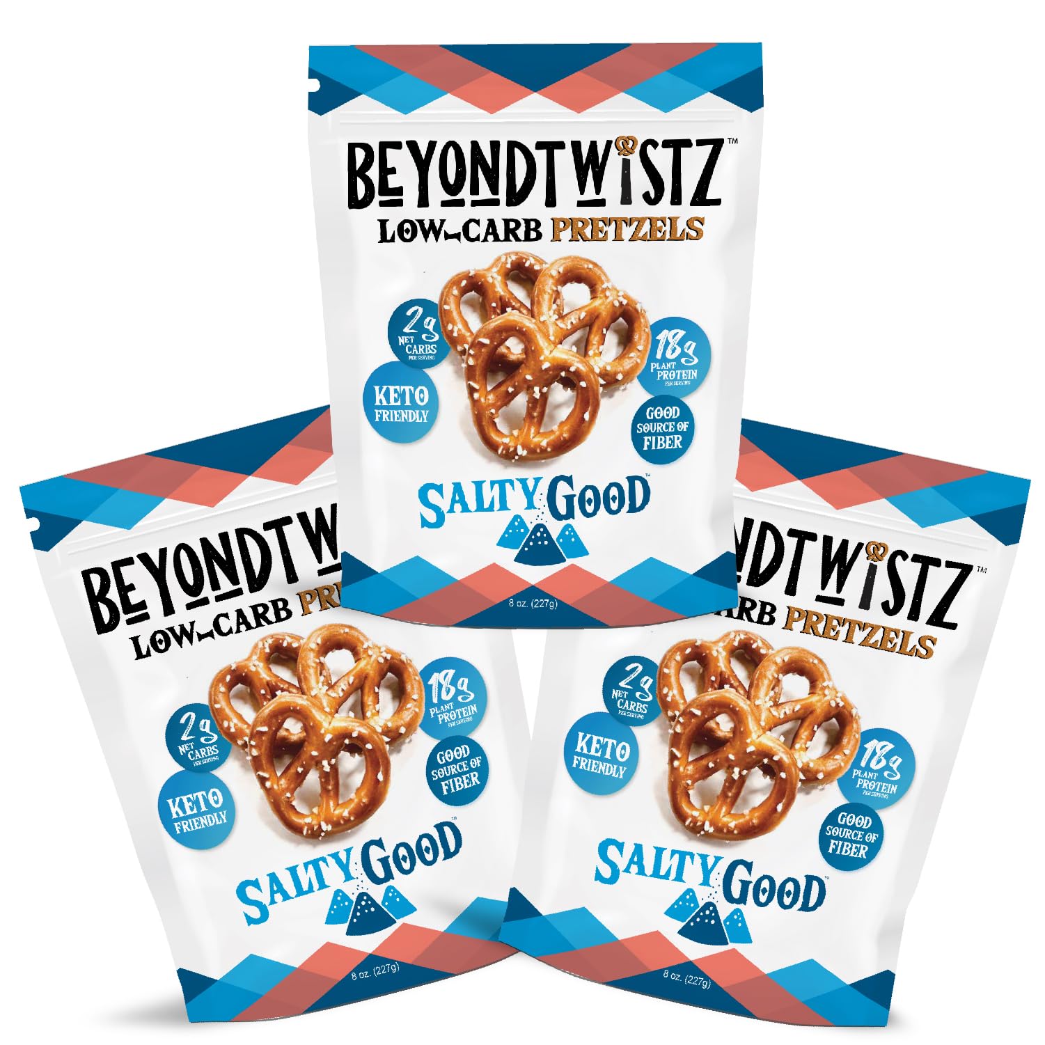 BeyondTwistz pretzel crunch close-up, satisfying texture with protein