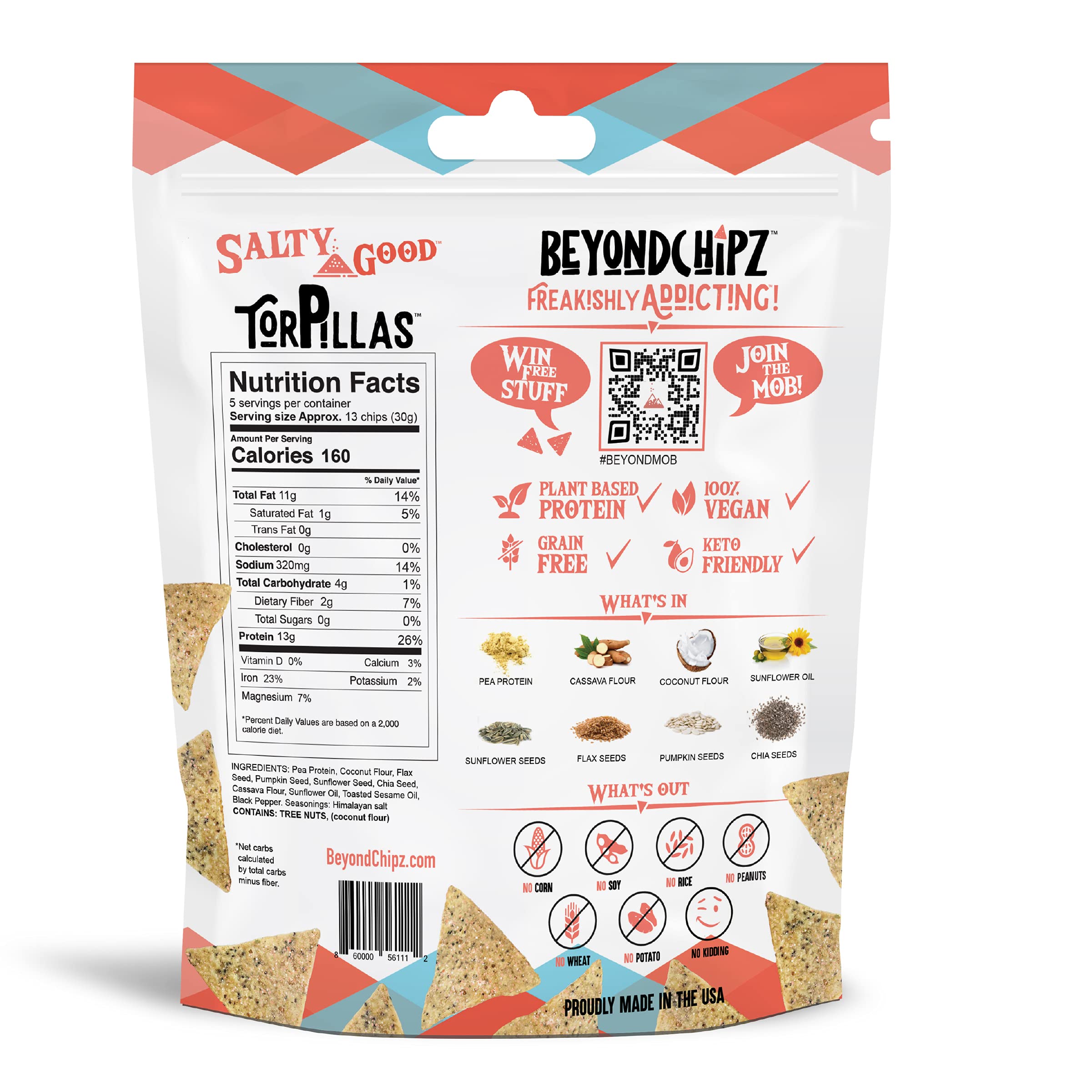 BeyondChipz close-up reveals a crunchy, satisfying texture ideal for dipping.