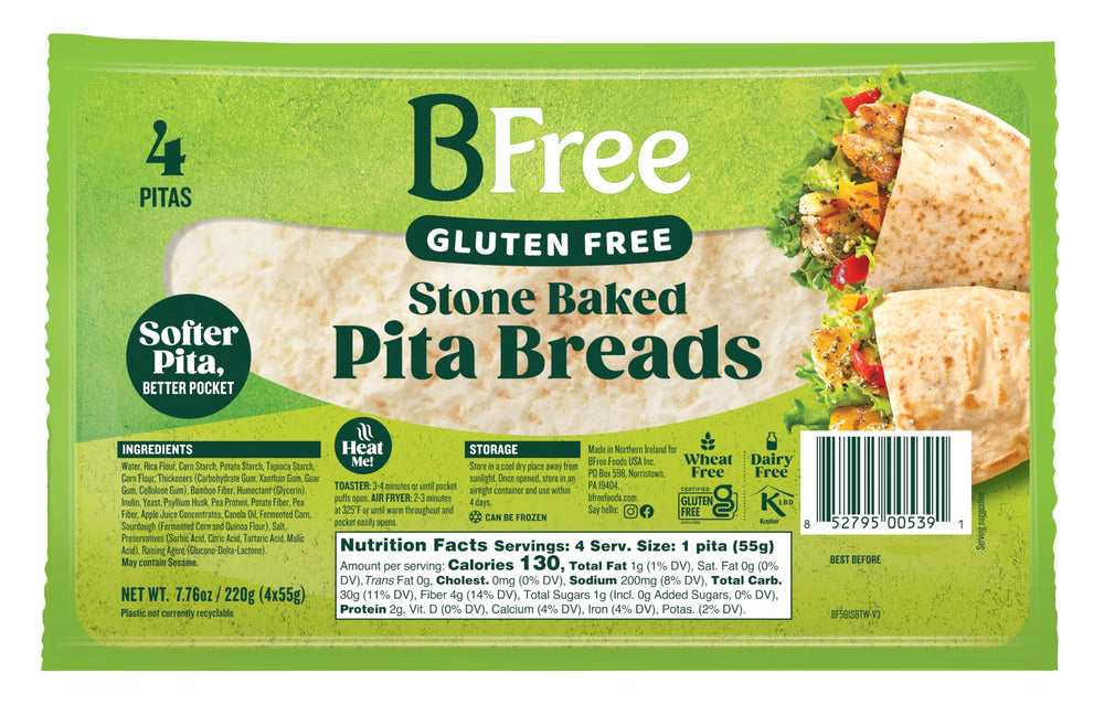BFree gluten-free pita ready for wraps and sandwiches without compromise.