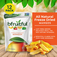 bfruitful freeze-dried mango single-serve packet, convenient on-the-go snack.
