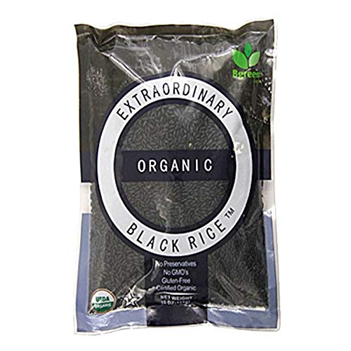 Bgreen Organic Black Rice bag 3 lb set, ideal for flavorful bowls and sides.