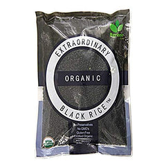 Bgreen Organic Black Rice bag 3 lb set, ideal for flavorful bowls and sides.