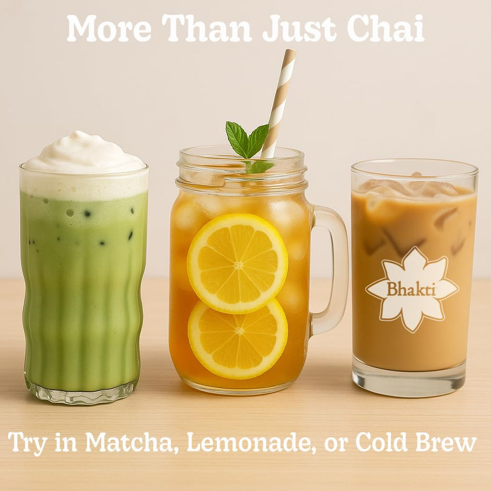 Bhakti Chai Tea Concentrate vegan and kosher label and ingredients
