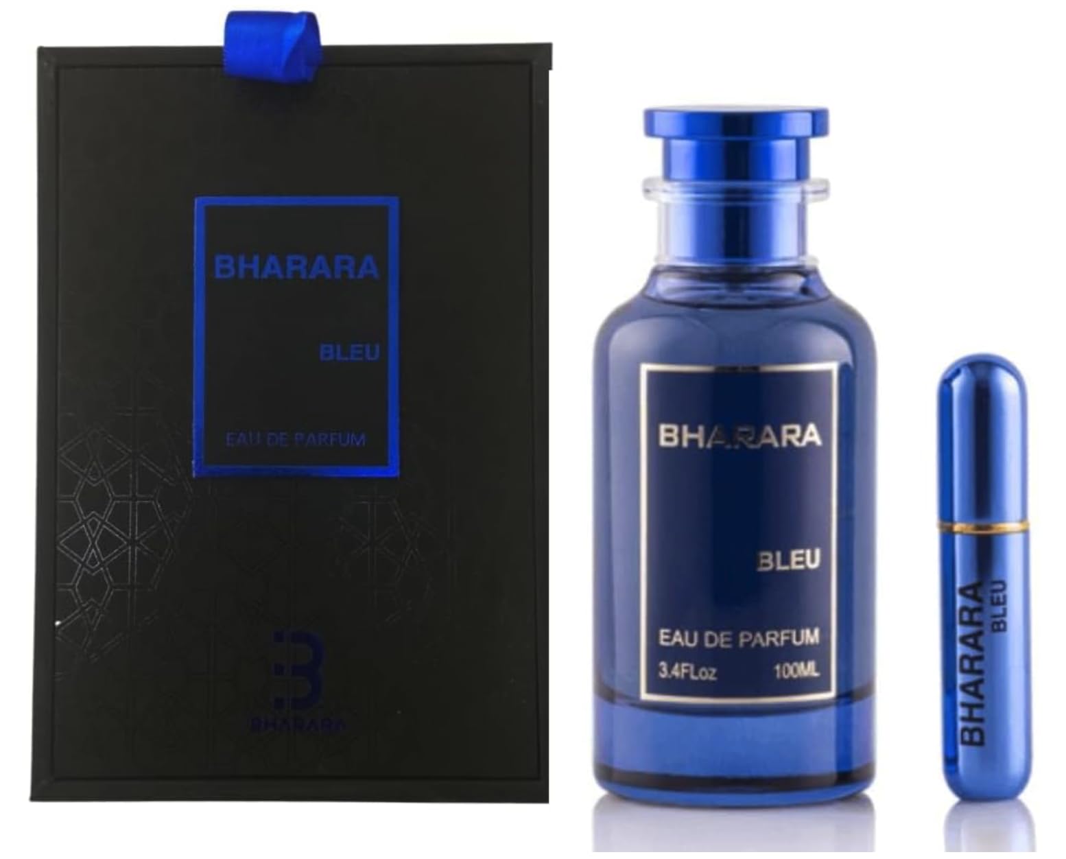 Bharara Bleu Pour Homme bottle front view, ideal for everyday confidence.