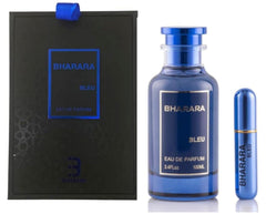Bharara Bleu Pour Homme bottle front view, ideal for everyday confidence.