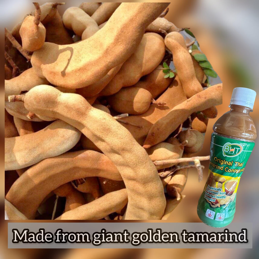 BHT tamarind concentrate jar-label emphasizes pure tamarind for versatile cooking