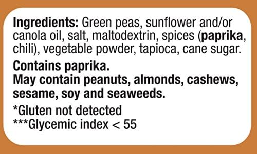 Bhuja Majans gluten-free peas, non-GMO and clean ingredients