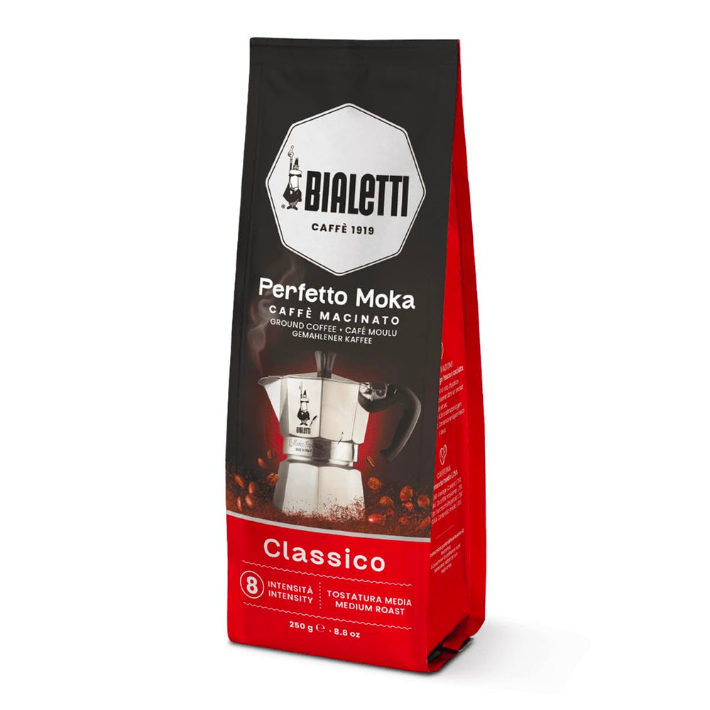 Bialetti Classico coffee beans for a fragrant morning ritual.