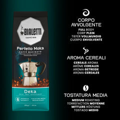 Cup with crema from Perfetto Moka Deka medium roast
