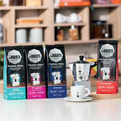 Moka pot brewing Perfetto Moka Deka decaf coffee
