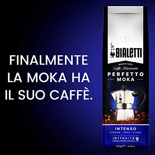 Bialetti Perfetto Moka traditional artisanal roast unlocks nuanced aromas for a richer palate.