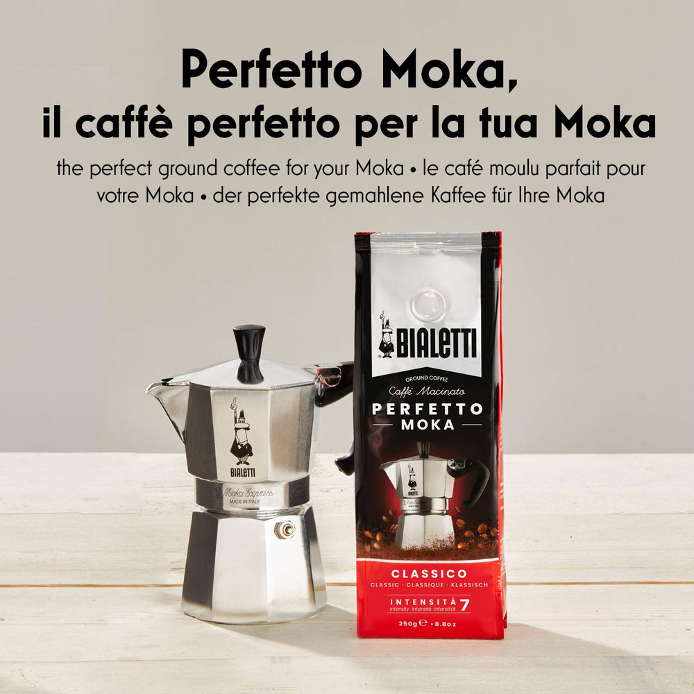 Bialetti Perfetto Moka Vanilla aroma-saving valve on bag.