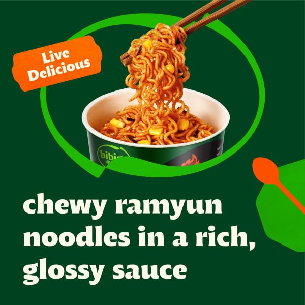 Bibigo Ramyun served with egg and vegetables for a hearty upgrade