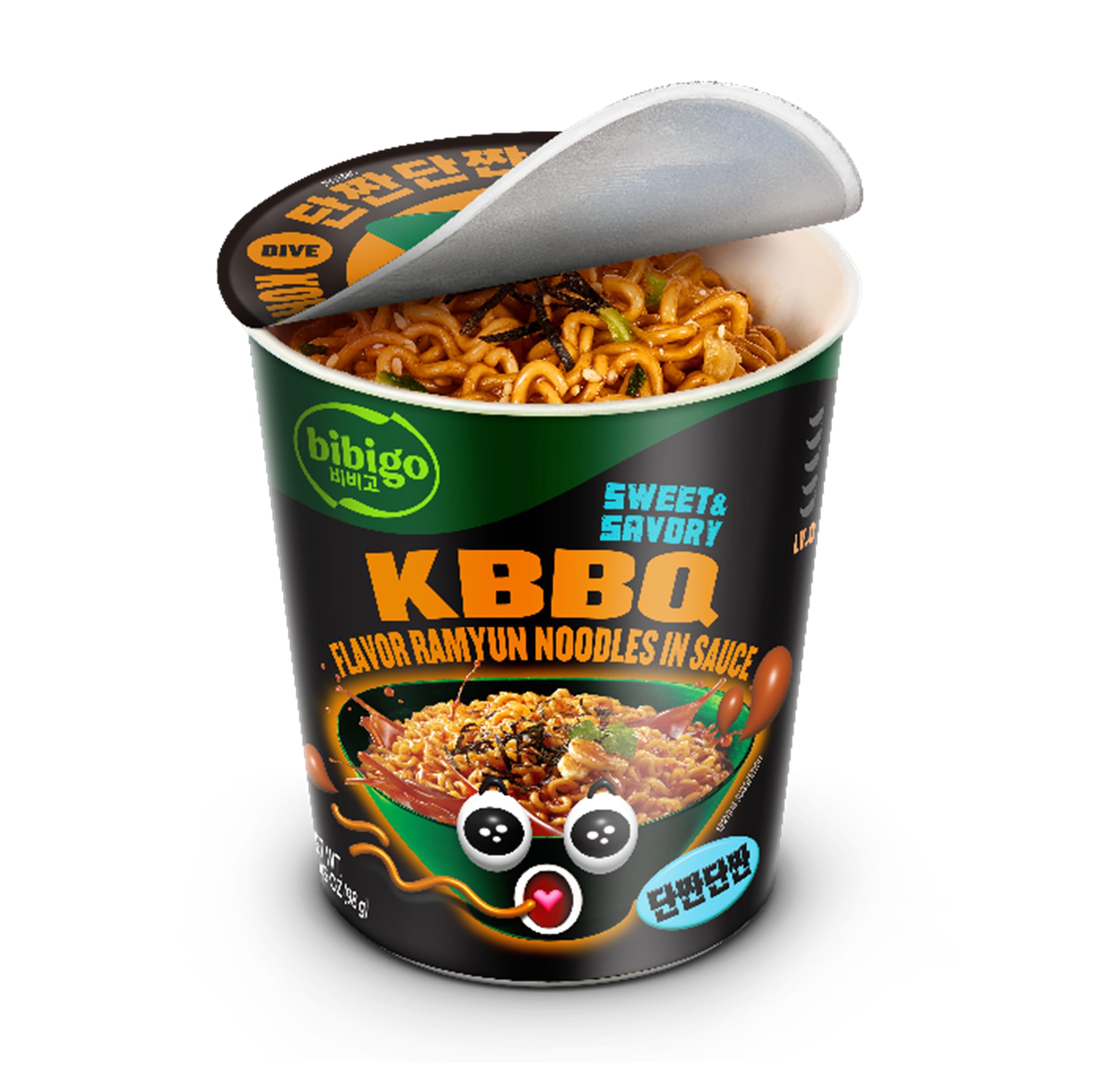 Bibigo Ramyun noodles steaming in a bowl for a comforting, quick meal.