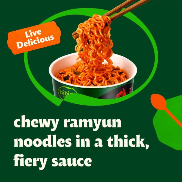 Bibigo Ramyun steaming bowl with chopsticks invites a comfy meal