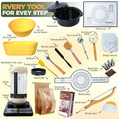 BICRET silicone proofing basket 9inch for even proofing and nonstick release