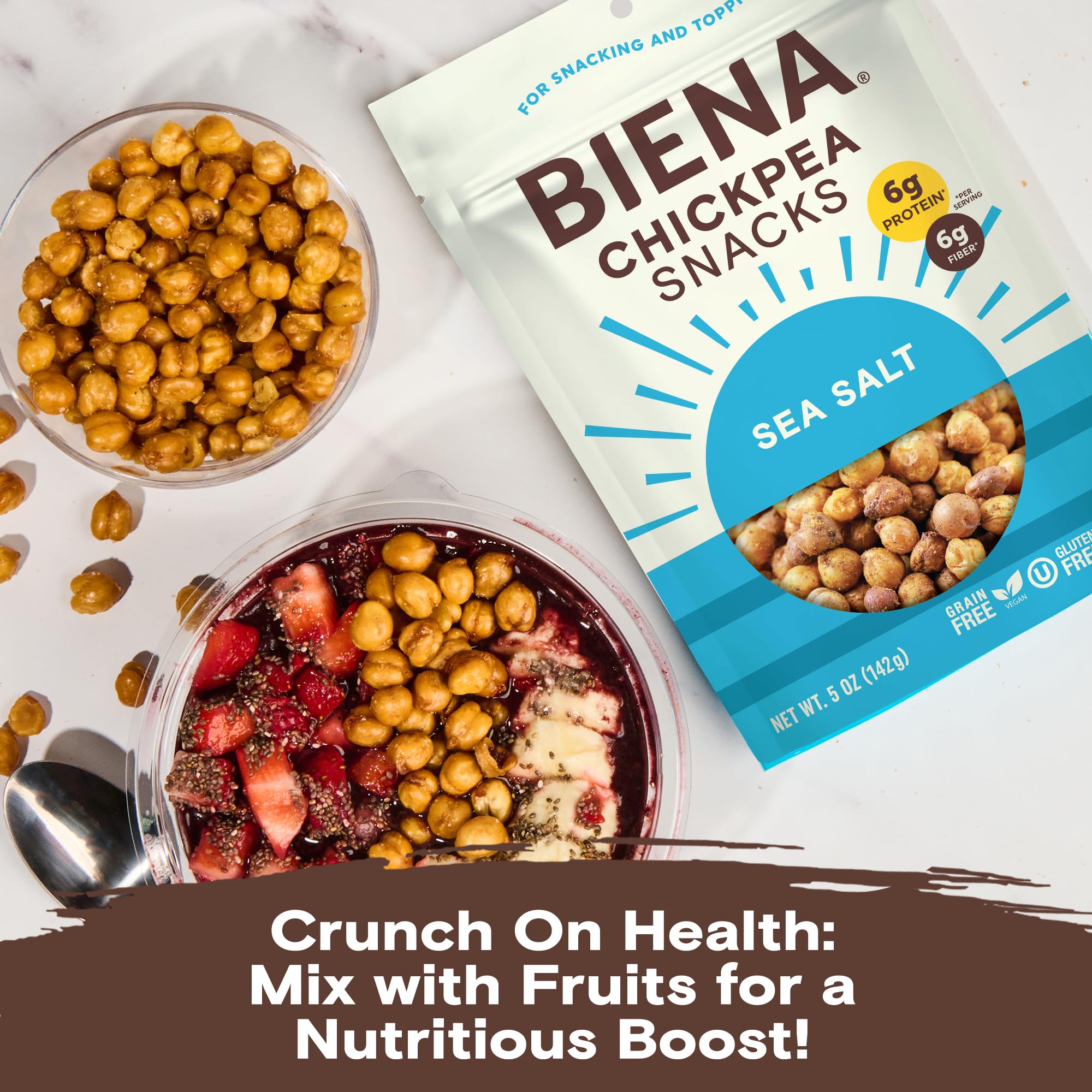 BIENA Sea Salt Snacks enjoyed by kids and adults alike