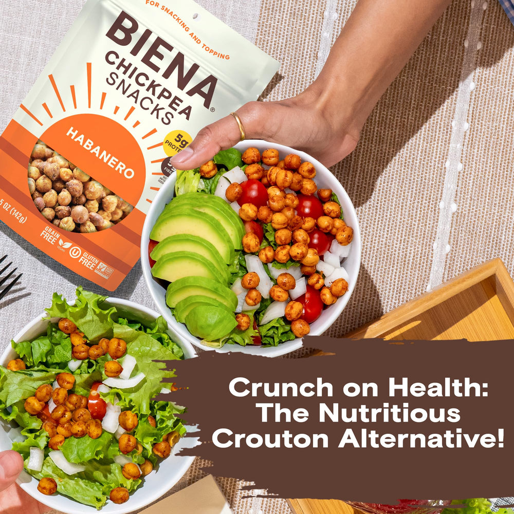 Gluten-free, dairy-free, and nut-free BIENA chickpeas for allergy-friendly snacking