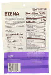 BIENA crispy roasted chickpeas closeup highlighting light texture for healthy snacking.